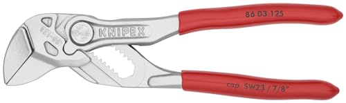 Produktbild: knipex mini-zangenschlüssel 125 mm, verchromt, zange und schraubenschlüssel