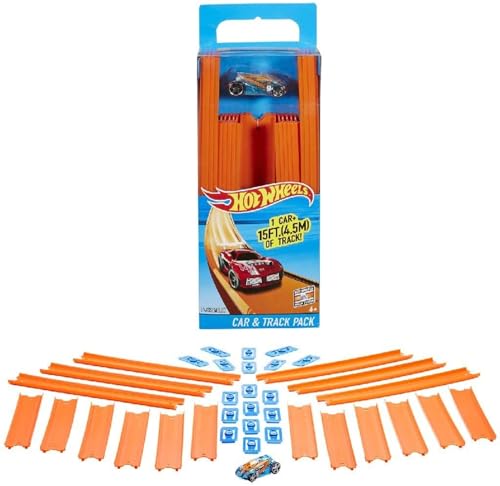 hot wheels track builder pack, 36-teiliges upgradeset für rennbahnen