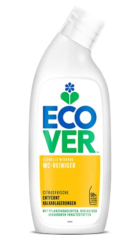 Ecover toilettenreiniger, entfernt kalkablagerungen und verschmutzungen, citrusduft