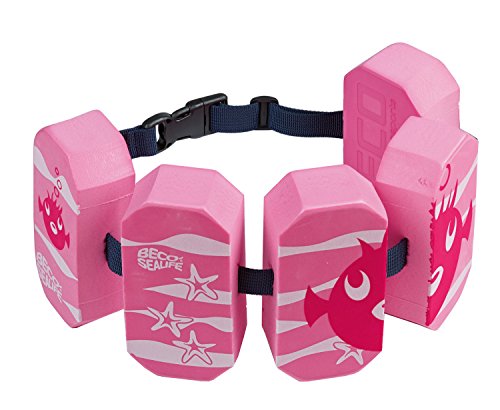 beco-sealife schwimmgürtel kinder 3-6 jahre, einstellbare schwimmhilfe pink
