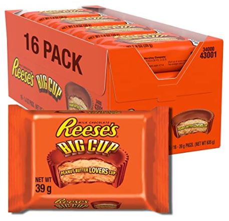 reeses big cup erdnussbutter-cups 16er pack für 13,59 euro statt 17 euro