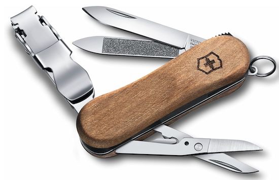 Victorinox taschenmesser nail clip 580 mit holzgriff, handlich und praktisch