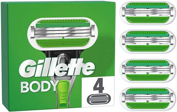 gillette body rasierklingen 4er pack mit 3-fach klinge ab 10,34 euro statt 14 euro