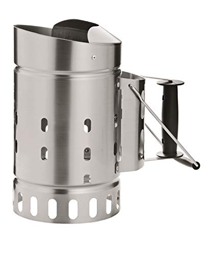rösle anzündkamin aus edelstahl für holzkohle und grill-briketts