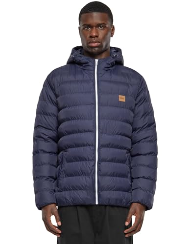 urban classics daunenjacke herren bubble jacket navy blau gr. medium TB863