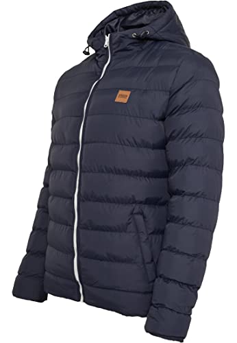 urban classics daunenjacke herren basic bubble jacket blau navy gr. large
