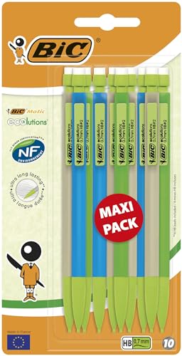 bic matic mechanische bleistifte 0,7 mm nachfüllbar 10er pack eco disposable