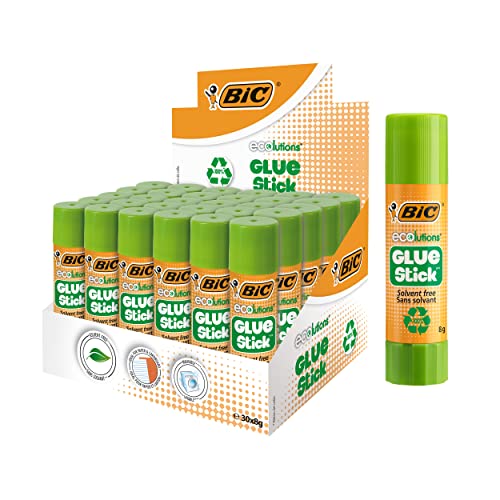 Produktbild: BIC ECOlutions Klebestift 30er Pack 8g auswaschbar für Schule