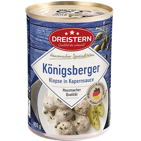 Königsberger klopse 400g von dreistern, günstig ab 2,65 statt 4