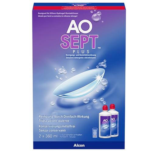 Produktbild: Aosept Plus Kontaktlinsen Pflegemittel, 2 x 360 ml Vorratspackung