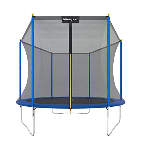 ultrasport trampolin outdoor kinder 305 cm mit sicherheitsnetz und randabdeckung