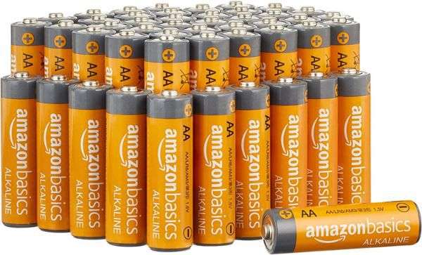 aa-alkalibatterien 48er pack amazon basics ab 12 euro 0,25 euro pro batterie