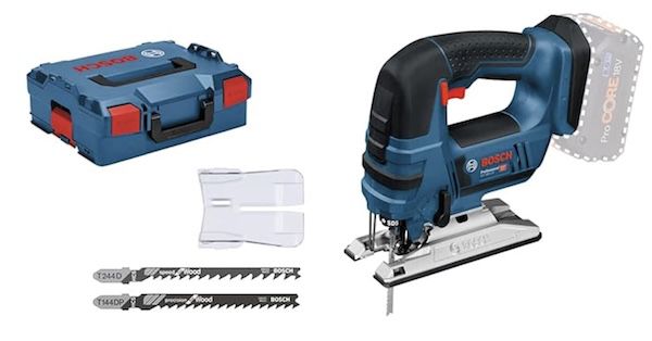 bosch akku-stichsäge gst 18v-li b mit zubehör-set und l-boxx für 139,99