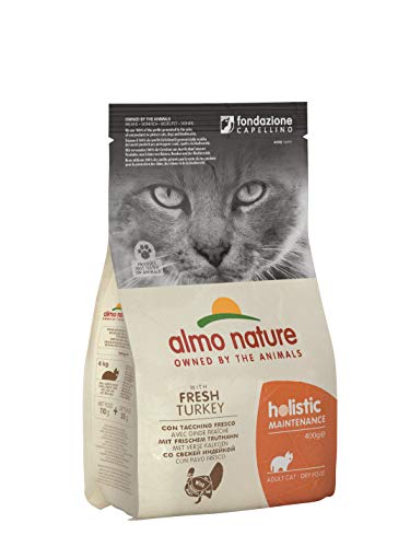 almo nature holistic katzenfutter mit truthahn und reis 6x400g trockenfutter