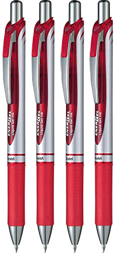 pentel energel bl77-s3x gel rollerball pen nachfüllbar, schwarz