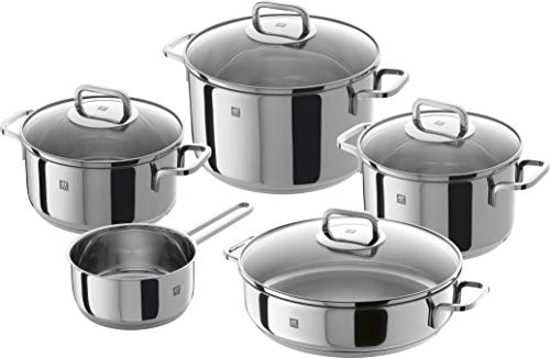 zwilling quadro topf-set 5-teilig mit gourmet-profitopf edelstahl 18/10