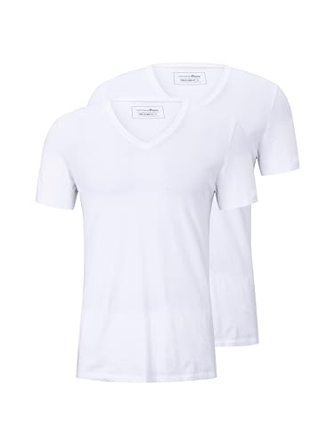 herren basic t-shirt doppelpack von tom tailor denim