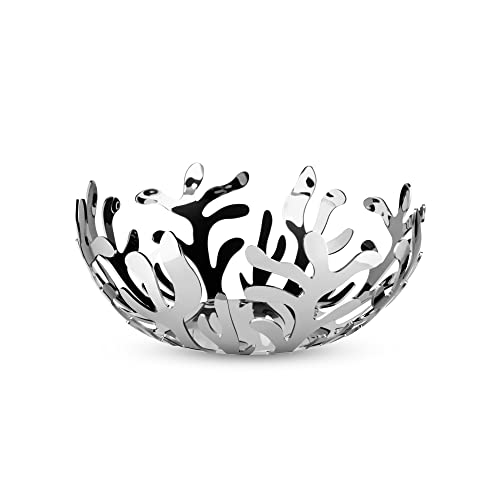 alessi mediterraneo obstschale edelstahl 25cm aus italienischem design