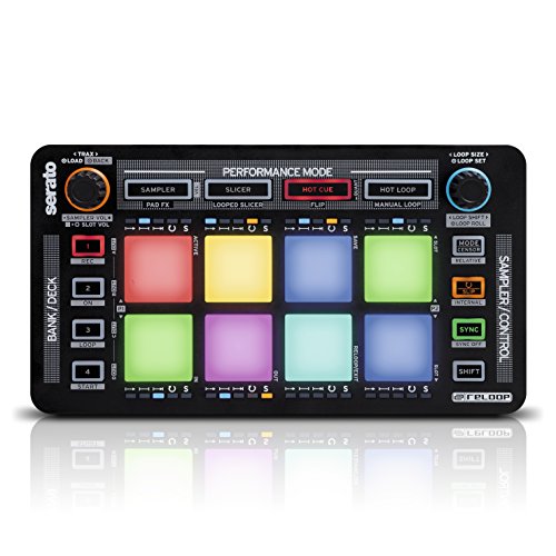 DJ MIDI Pad Controller Reloop Neon, 8 RGB-Drumpads, Plug and Play Serato DJ Pro