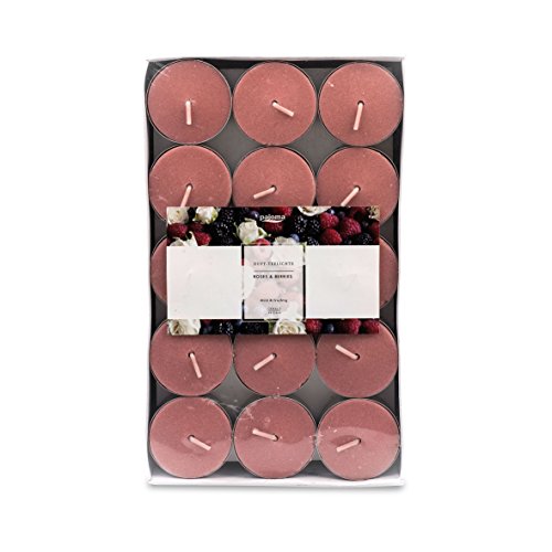 pajoma 30 Teelichte roses & berries, Duft-Teelichte, 4 Stunden Brenndauer