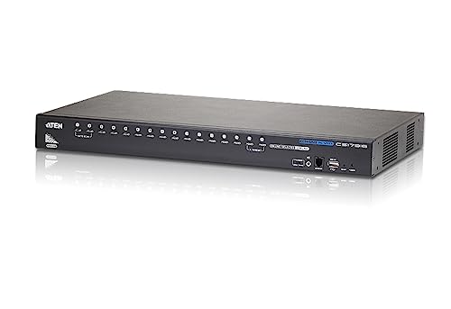 kvm switch 16-port usb-hdmi aten cs17916 für pc und laptop