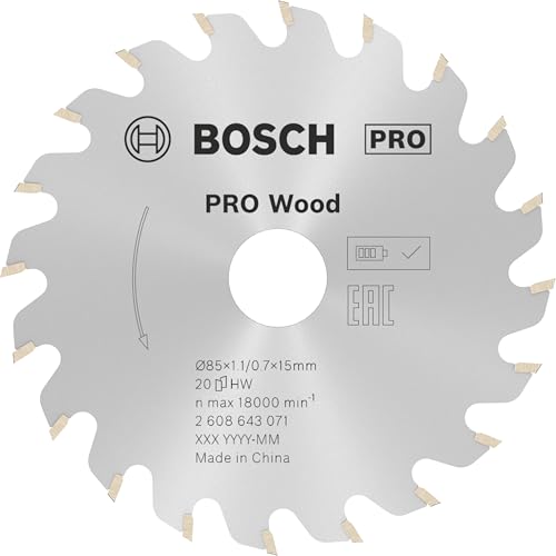 Produktbild: Bosch kreissägeblatt 85mm für holz,  85mm, passend für kreissägen
