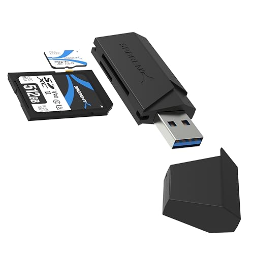 Produktbild: sabrent sd und micro sd kartenleser usb-a 3.2 gen 1 5 gbps otg adapter