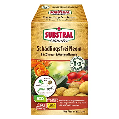 substral naturen neem schädlingsfrei 75ml gegen schädlinge an gemüse-und zierpflanzen