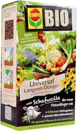 Produktbild: Bio Langzeit-Dünger mit Schafwolle 2 kg - COMPO Universal