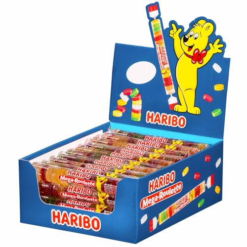 haribo mega-roulette fruchtgummi rollen 1er pack 40 x 45g