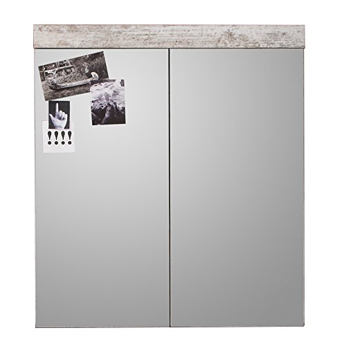 trendteam smart living spiegel canyon weiß pine 125940568