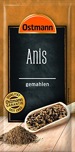 ostmann gemahlener anis, packung mit 15 x 15 g