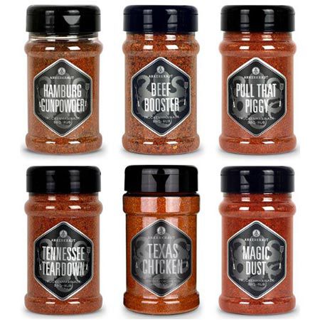 Produktbild: Ankerkraut BBQ Rub Set 6er Pack mit 6 Streuern für 39,91 Euro statt 47 Euro