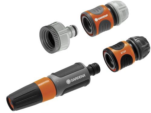 Produktbild: Gardena Anschluss-Set mit Reinigungsspritze für Gartenbewässerung