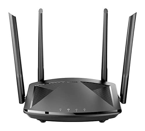 d-link dir-x1550 router wi-fi 6 ax1500 2,4 & 5 ghz 1500 mbit/s 4x lan schwarz