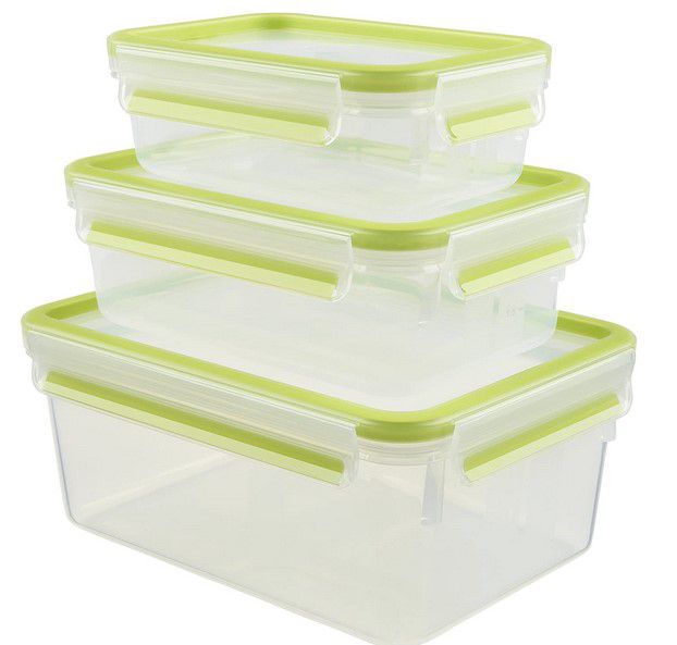 emsa frischhaltedosen 3er set clip & close für 9,99 euro statt 16 euro