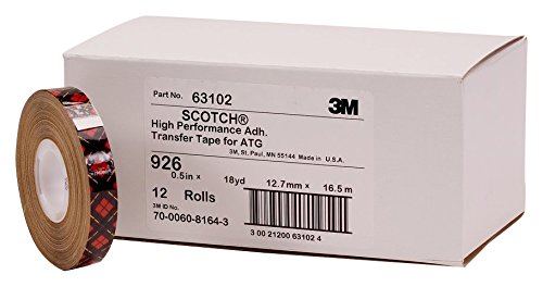 3M 926 ATG Klebstoff-Film, transparent, 33 m, 48er Pack