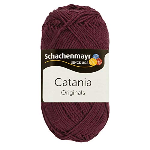 schachenmayr catania handstrickgarn häkelgarn burgund baumwolle 9801210-00394