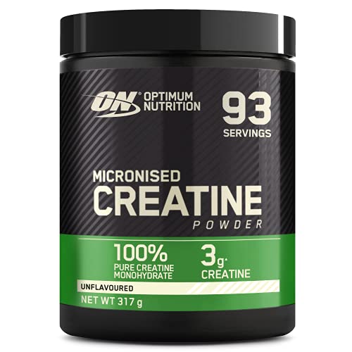 mikronisiertes kreatin pulver, 100% reines kreatin monohydrat von optimum nutrition, 317 g