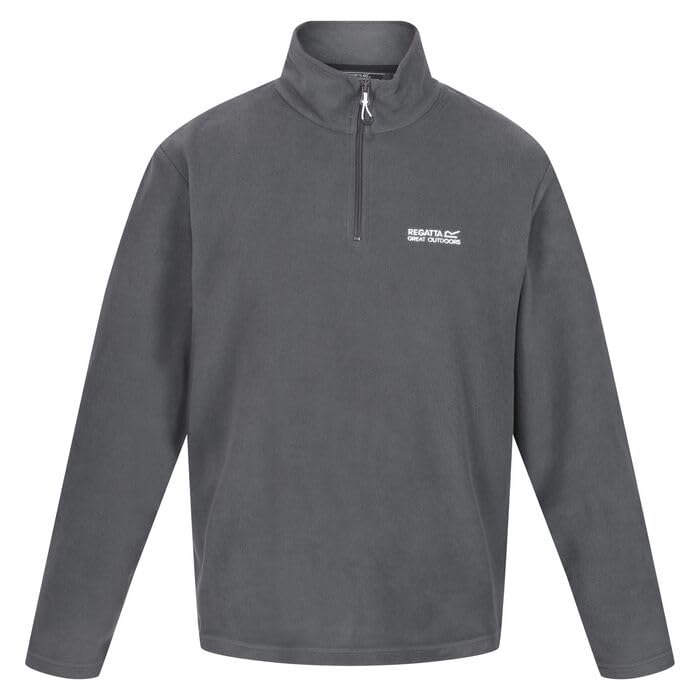 regatta thompson fleece jacke herren grau iron größe l 52-54 eu