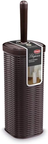 stefanplast bürstenhalter rattanoptik kunststoff 11,5 x 11,5 x 40 cm