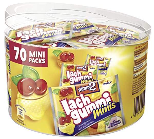 nimm2 lachgummi minis 2x 70er pack runddose für 9,78 euro statt 14 euro