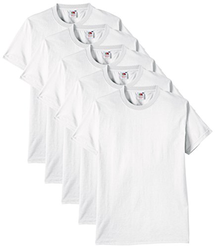 **Herren T-Shirt 5er Pack Regular Fit Heavy Cotton von Fruit of the Loom**