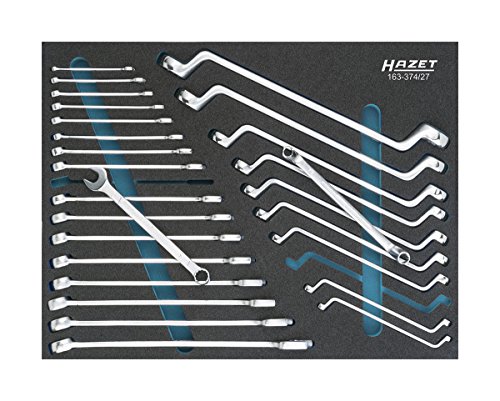 hazet schraubenschlüssel set 163-374/27 27-teilig metrisch inch