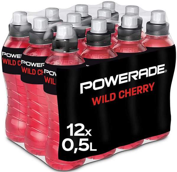 powerade wild cherry 12x 0,5l ab 10,34 euro  86 cent pro flasche