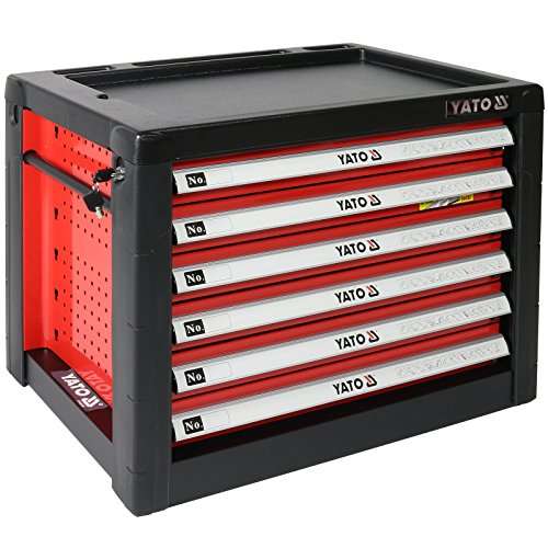 yato yt-09155 werkzeugkasten 6 schubladen bunt orteil aus kunststoff