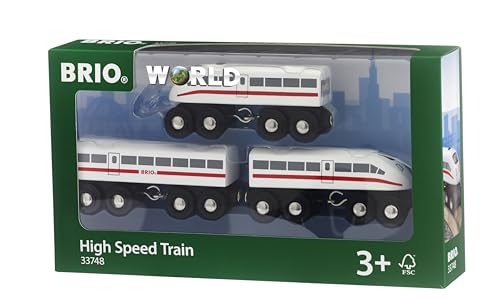 brio schnellzug holz mit sound 3-teilig, 27cm, für kinder ab 3 jahren, FSC-zertifiziert