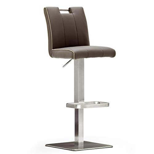 Robas Lund barstuhl leder braun 42 x 89-114 x 51 cm