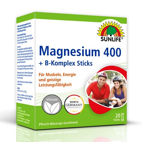magnesium 400 mg mit b-komplex sticks 20 pulver sticks - sparabo, prime