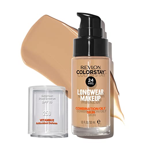 revlon colorstay make-up für mischhaut/fettige haut, spf 15, 250 fresh beige, 30ml